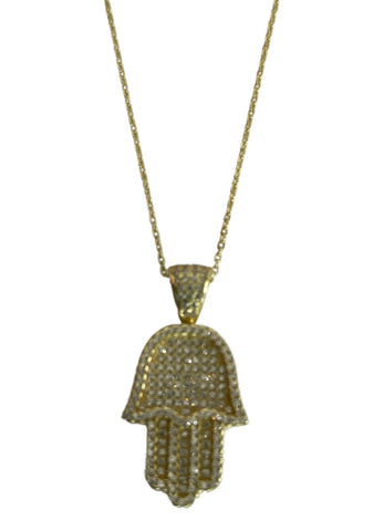 Luxe Hamsa Necklace