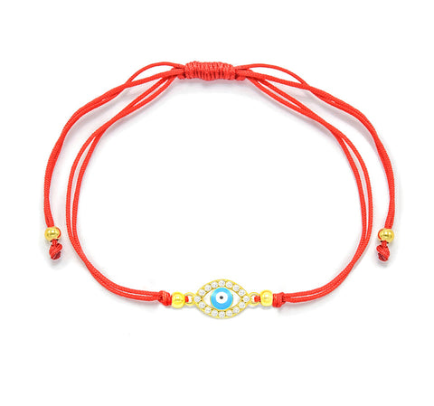 Red Ribbon eye Bracelet