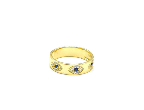 Navy Eye Ring